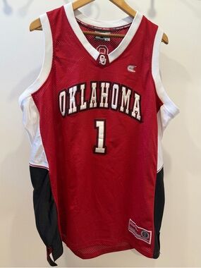 VINTAGE Colosseum Athletics Oklahoma Sooners NCAA Basketball Jersey